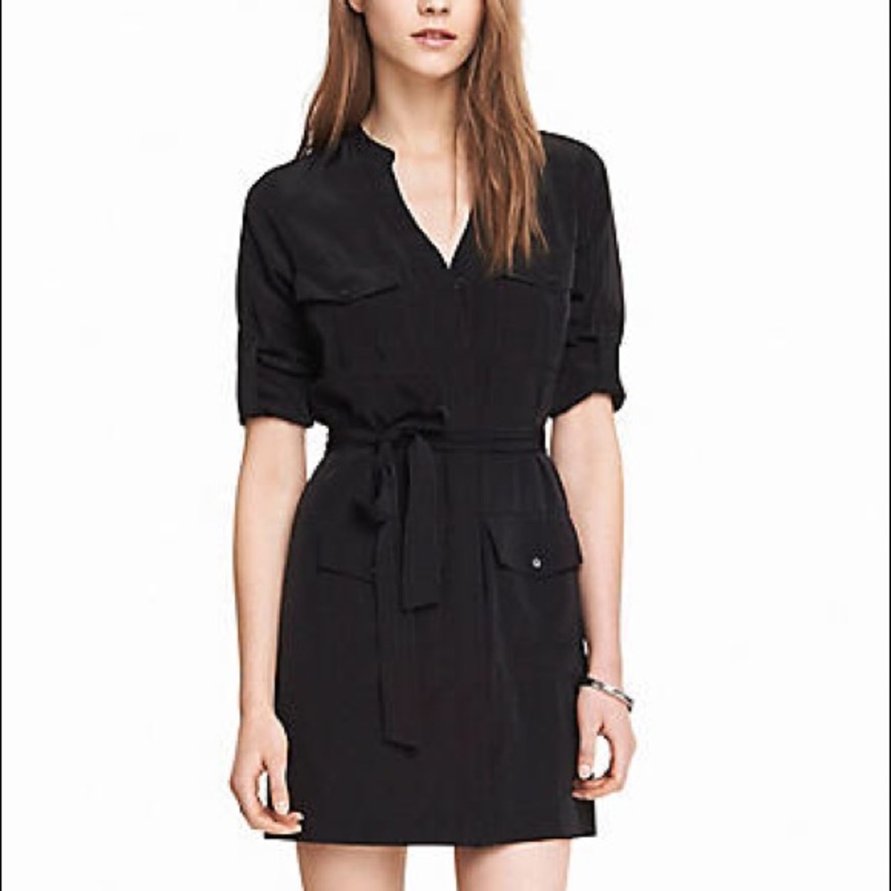Express Military Shirt Dress